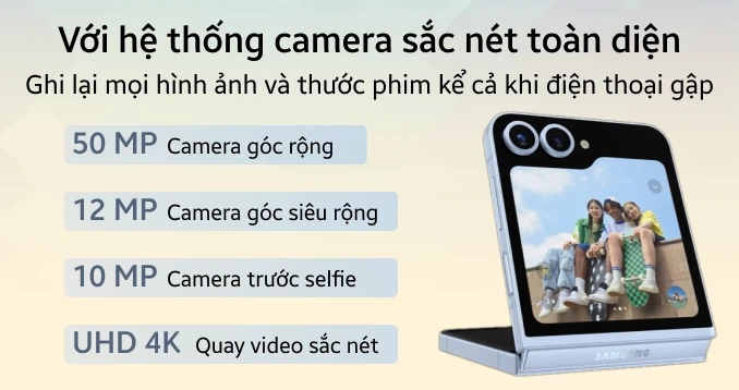 Camera 50MP của Z Flip 6 chụp ảnh sắc nét
